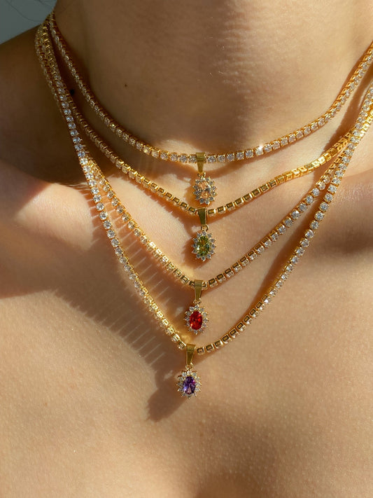 Violet Sun Necklace